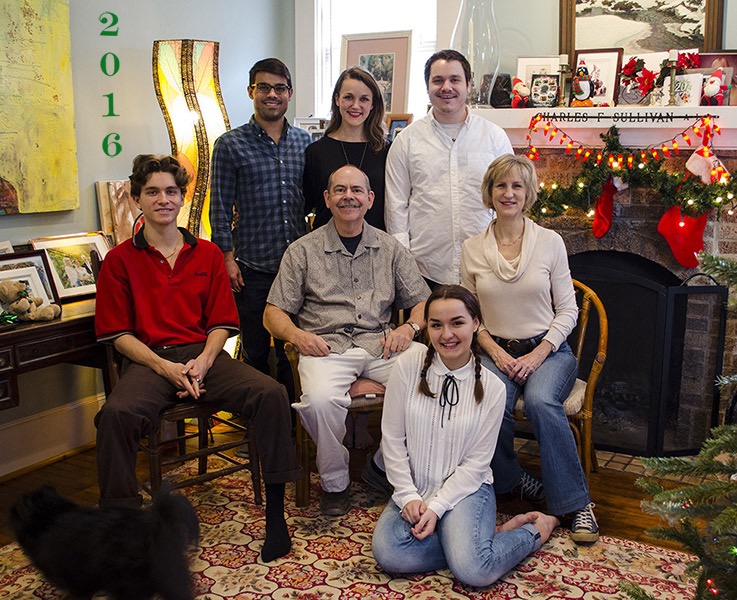 2016 - New family members! Joining us were Michael, our new son-in-law, and Cleo, an exchange student from Germany. <br>Fr&ouml;hliche Weihnachten!